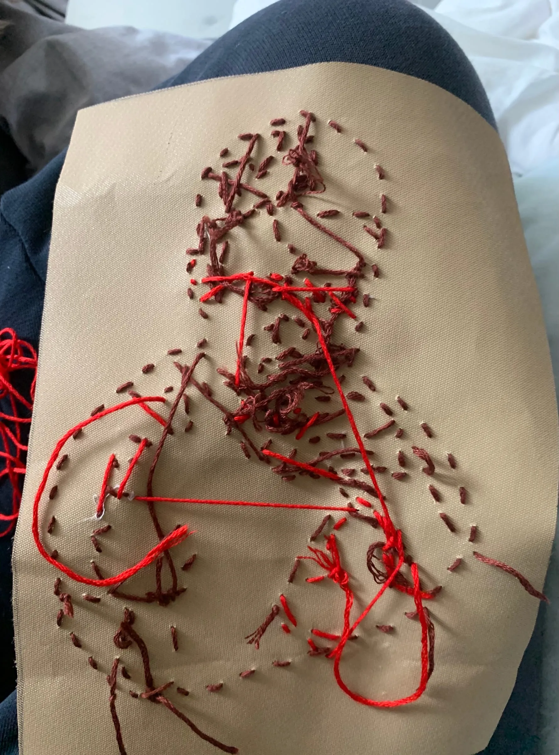 Eva Clark behind the scenes